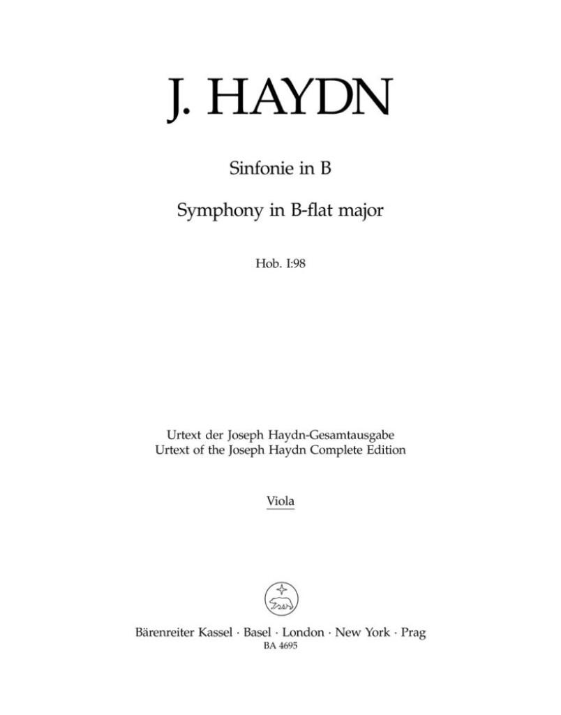 Symphony in Bb major No. 98